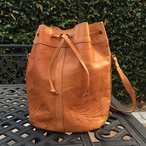 Hand made genuine leather bag